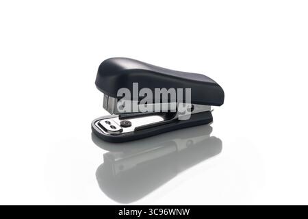 Stapler paper isolated on a white background with reflection Stock Photo