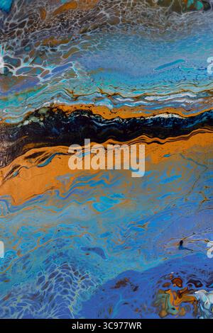 Tidal Sands Between Two Worlds Stock Photo