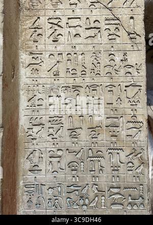 Egyptian hieroglyphics, an ancient writing system used by the Egyptians ...