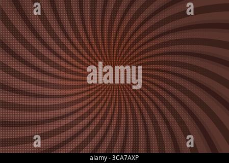 Retro Comic Book Spiral Background – Pop Art Halftone Burst with Green Rays, Abstract Sunray Swirl Pattern Stock Vector