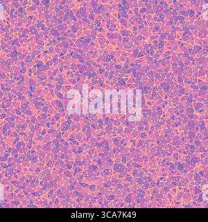 Minimalistic triangles background. Tiny shape size. Multiple repeated inner triangles. Multicolored style. Repeatable pattern. Modern vector tiles. Stock Vector