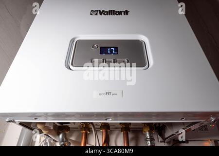 Vaillant ecoFIT pro gas boiler Stock Photo