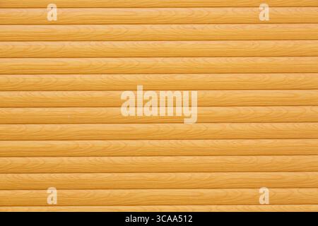 Horizontal wooden planks painted yellow or beige as a background or texture for your design project. Stock Photo