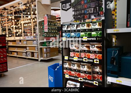 Rodenticide in a store Stock Photo