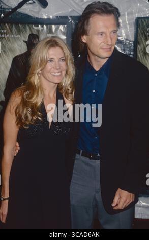 Natasha Richardson and Liam Neeson attend the opening night of “The