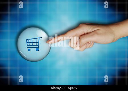 concept for online shopping Stock Photo