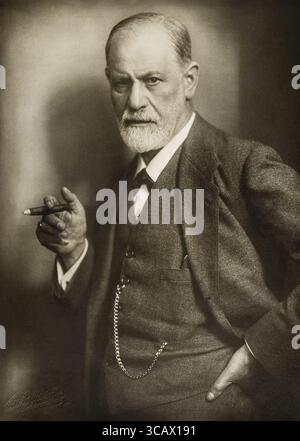 Portrait of Sigmund Freud by Max Halberstadt, circa 1921 retouched ...