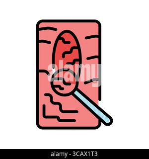 scoop ice cream color line icon for digital and print projects.  Minimal clean icons for apps and websites. Modern simple icons for UI UX and branding Stock Vector
