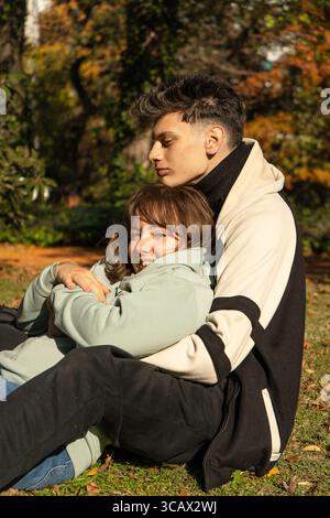 Hug cuddling hi-res stock photography and images - Alamy