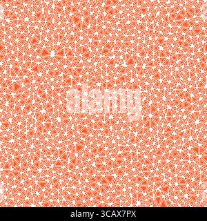 Tileable abstract background. Rounded solid shapes in frames. Small triangles size. Solid Color style. Repeatable pattern. Trending vector tiles. Stock Vector