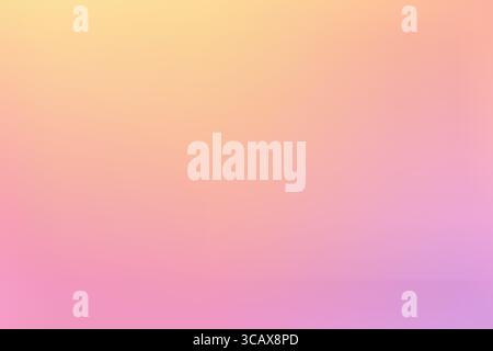 Horizontal soft rainbow pastel gradient with pink, yellow and purple blend, perfect for dreamy or cute visual themes. Stock Vector