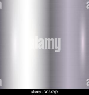 Clean and modern platinum gradient with brushed silver texture. Ideal for tech, interface, or elegant print materials. Stock Vector