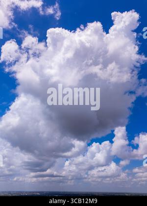Sky with beautiful clouds on blue Stock Photo