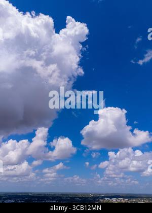Sky with beautiful clouds on blue Stock Photo