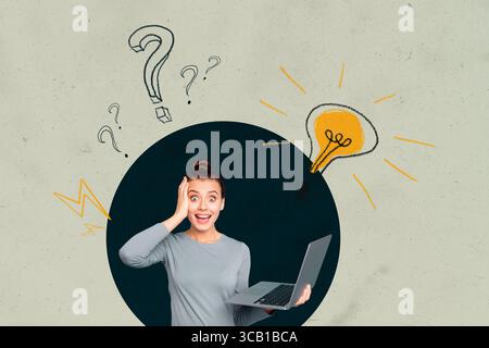 Question Mark Remote Question marks and light bulb symbolizing idea or solution. Problem ...
