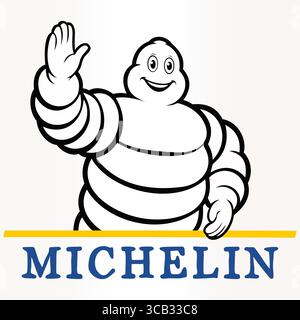 "Classic Michelin Man Logo" Stock Vector