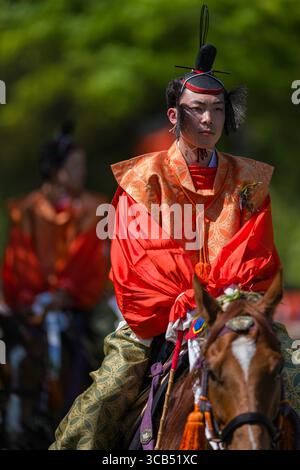 Colorful Japanese horseback parade showcasing traditional costumes and ...