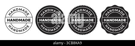 Handmade Product Vector Label Set Stock Vector