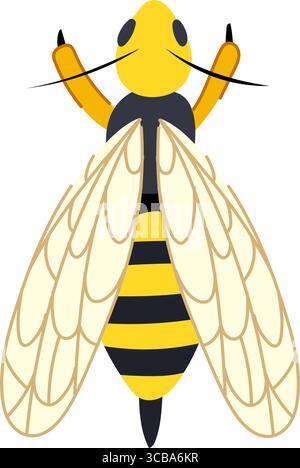 aerial wasp cartoon vector illustration Stock Vector Image & Art - Alamy