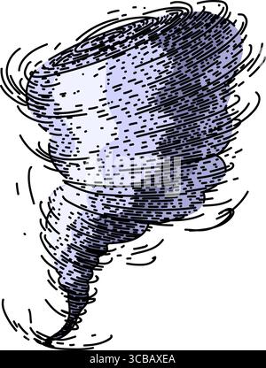 cyclone tornado sketch hand drawn vector Stock Vector Image & Art - Alamy