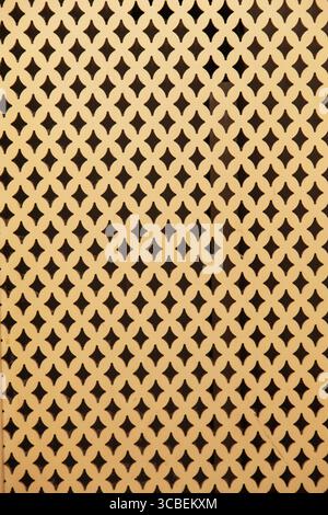 Wardrobe doors with oriental pattern wood bars Stock Photo