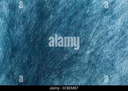 Scratched wall in blue and white colors. Stock Photo