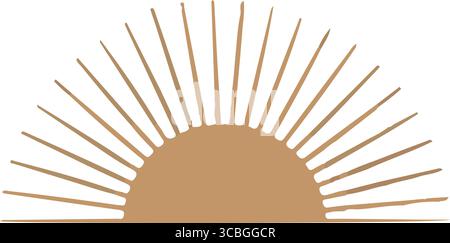 A sun design for solar company Stock Vector