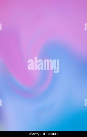 Beautiful gentle gradient - violet curl on a pale blue background. Advertising and presentation of cosmetic products. vertical and copy space Stock Photo