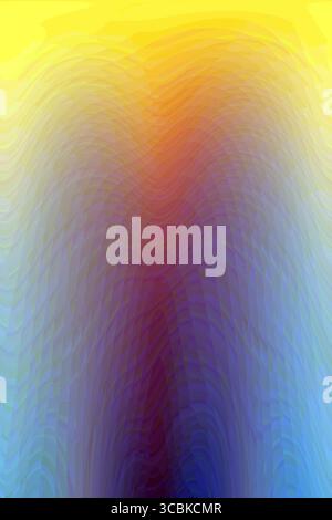 Abstract textured blue and yellow background, psychedelic pattern with beautiful smooth lines. Dynamic natural forms. Stock Photo