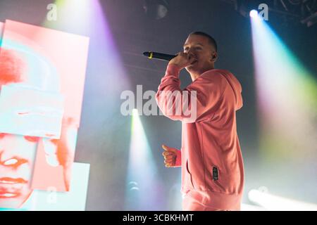 October 12, 2022: British rapper from Manchester Harrison James ...