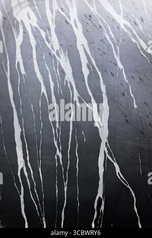 Dried drips from the water on the hull. Stock Photo