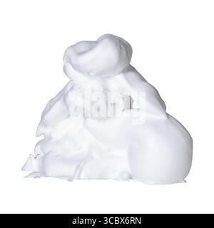 Shaving foam isolated on white background. Stock Photo
