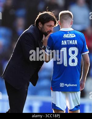 Rangers' Oliver Antman during the William Hill Premiership match at ...