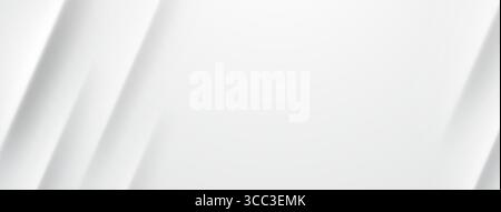 Subtle white diagonal lines create a soft gradient effect on a light gray abstract background. Stock Vector