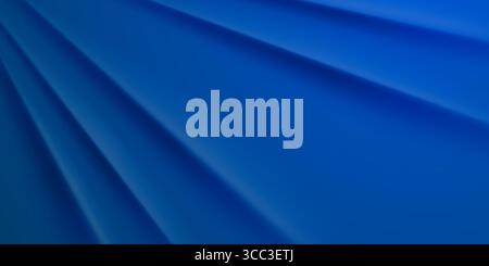 Blue abstract background with diagonal lines and subtle shadows, creating a sense of depth. Stock Vector