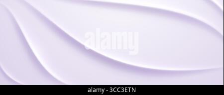 Gentle, wavy lines create a soothing abstract background with subtle shading and soft purple color. Stock Vector