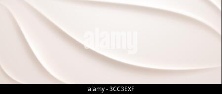 Smooth, flowing white shapes on a light background, creating a calming abstract effect. Stock Vector