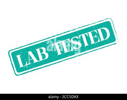 A Lab Tested Rubber Stamp Seal for Quality and Standard Stock Vector