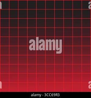 Red-to-Black Gradient Grid – Intense Matrix Backdrop Stock Vector