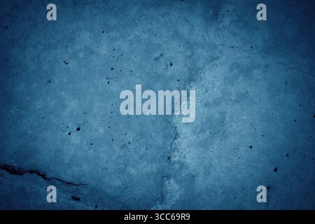 dark blue grunge cement wall background. Stock Photo