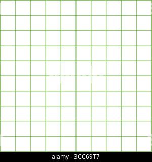 Green Grid on White – Minimalist Tech Pattern Stock Vector