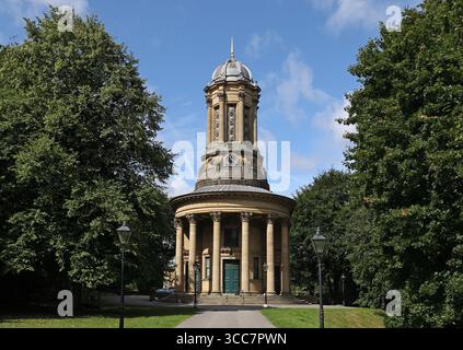 United Reformed Church, Saltaire village, Bradford, Yorkshire, England, United Kingdom. Stock Photo