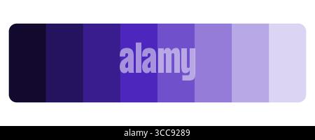 Indigo violet color palette. Deep blue gradient. Dark purple shades. Vector creative background. Stock Vector
