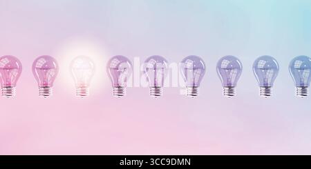 Good or Great Idea Sudden Inspiration Light Bulb Moment Stock Photo