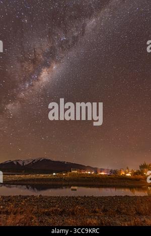 The milky way rising over the Church of the Good Shepherd in Lake ...