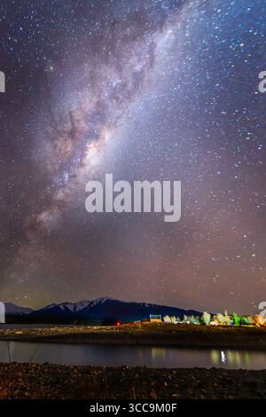 The milky way rising over the Church of the Good Shepherd in Lake ...