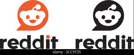 Reddit Logo Mascot Editorial Vector Illustration Stock Vector