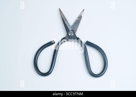 Fabric scissors isolated on white background. Stock Photo