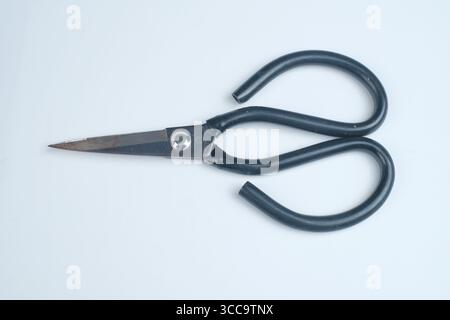 Fabric scissors isolated on white background. Stock Photo