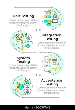 Performance management system infographic vertical sequence Stock ...